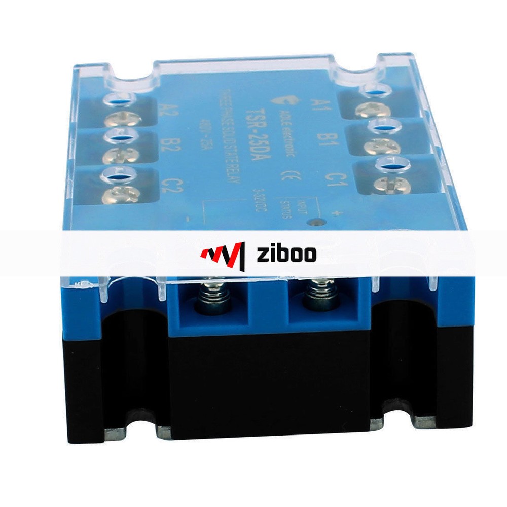 TSR-25DA 3 Phase Solid State Relay Module DC to AC 3-32VDC to 480VAC 25A✦Kd