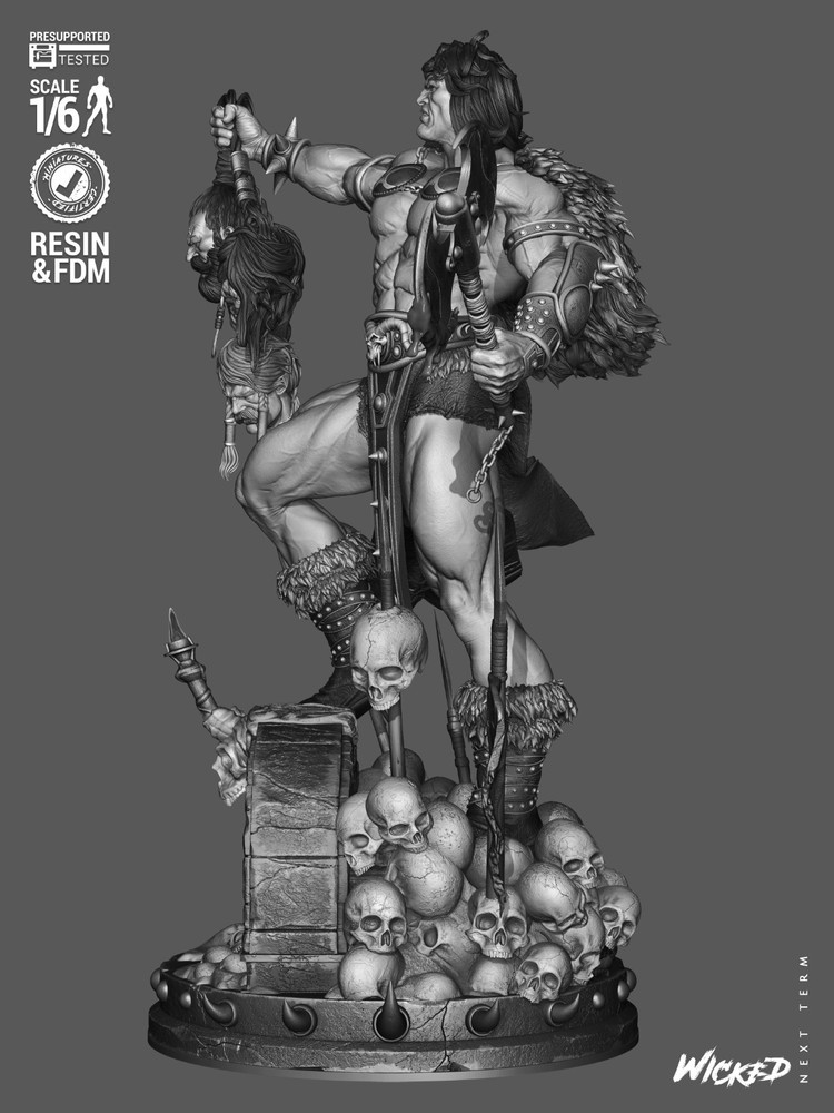 Conan model kit unassembled unpainted see Description