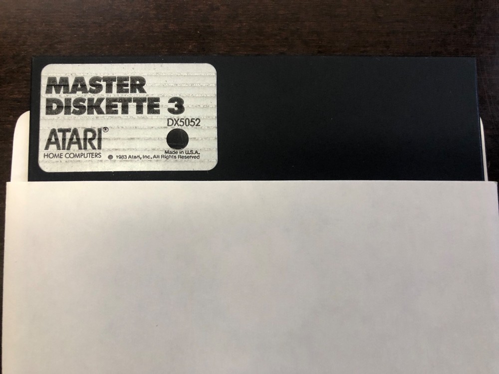Atari Home Computer Master Diskette 3 / 5.25 Floppy Diskette