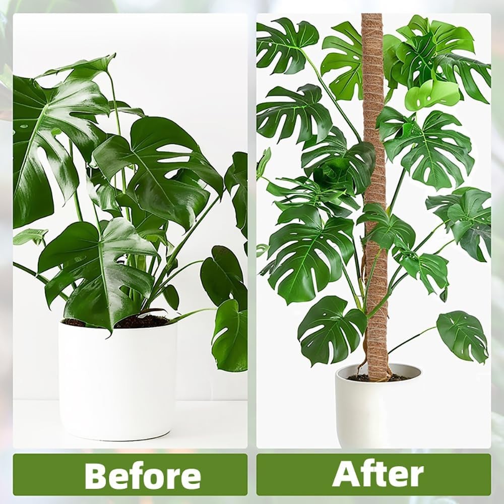 Supoice 3 Pack Moss Pole 25 Inch for Monstera Plant Support Bendable Moss Pole f