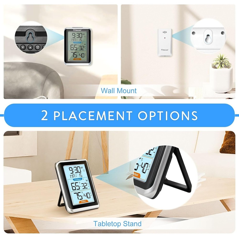 Multi-Function Wireless Thermometer with Backlight & Max/Min Tracking Features