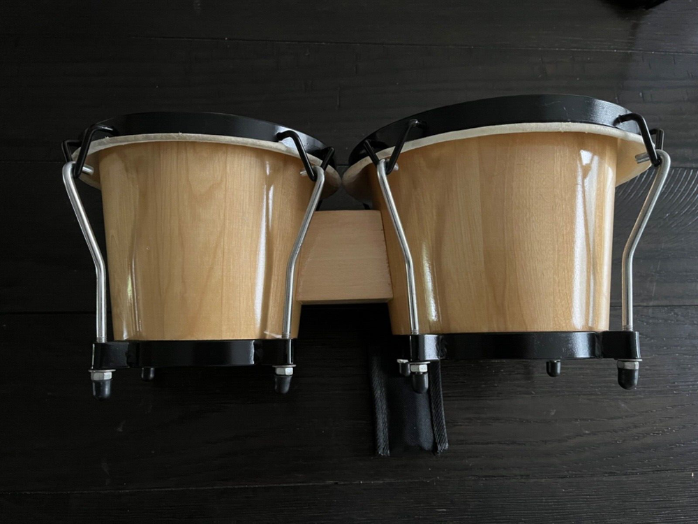 DeRosa Percussion Bongo Drum Set 6” 7” De Rosa