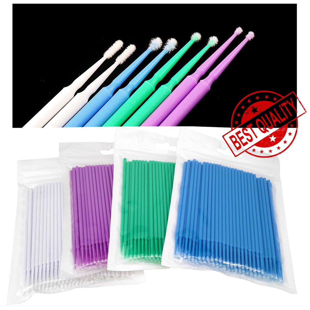 400 Microbrush Micro Brush Applicator Tips (Regular, Fine, Super Fine) Dental