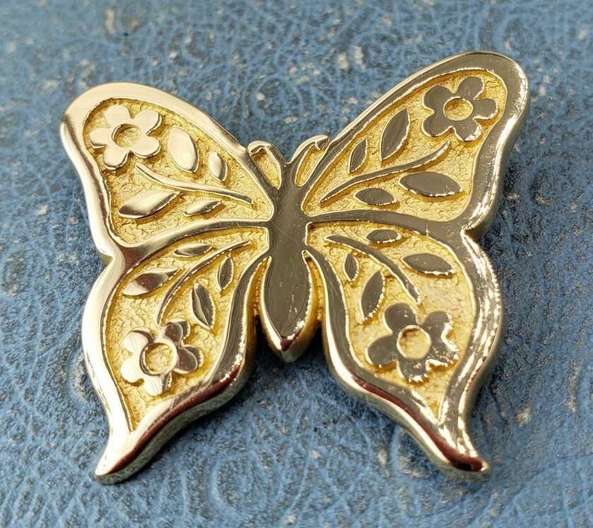 James Avery Retired 14k Butterfly Brooch Convertible To Pendant Solid Gold Heavy