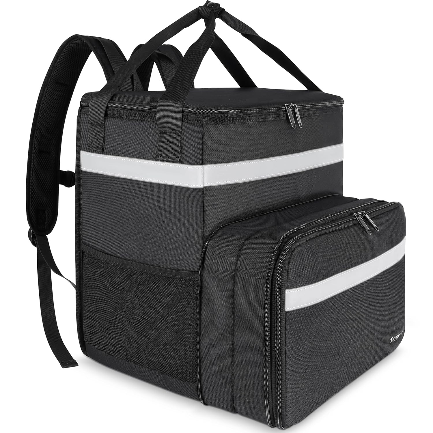 Food Delivery Backpack, Expandable Insulated Food Delivery Bag for Grocery Bike