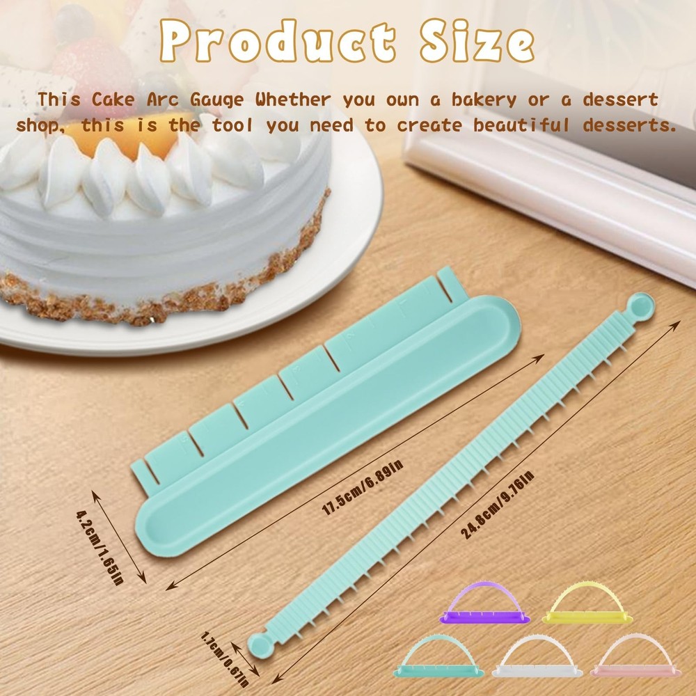 5 Pack Cake Arch Guide Tool, Cake Writing Tools, Convenient for Controlling t...
