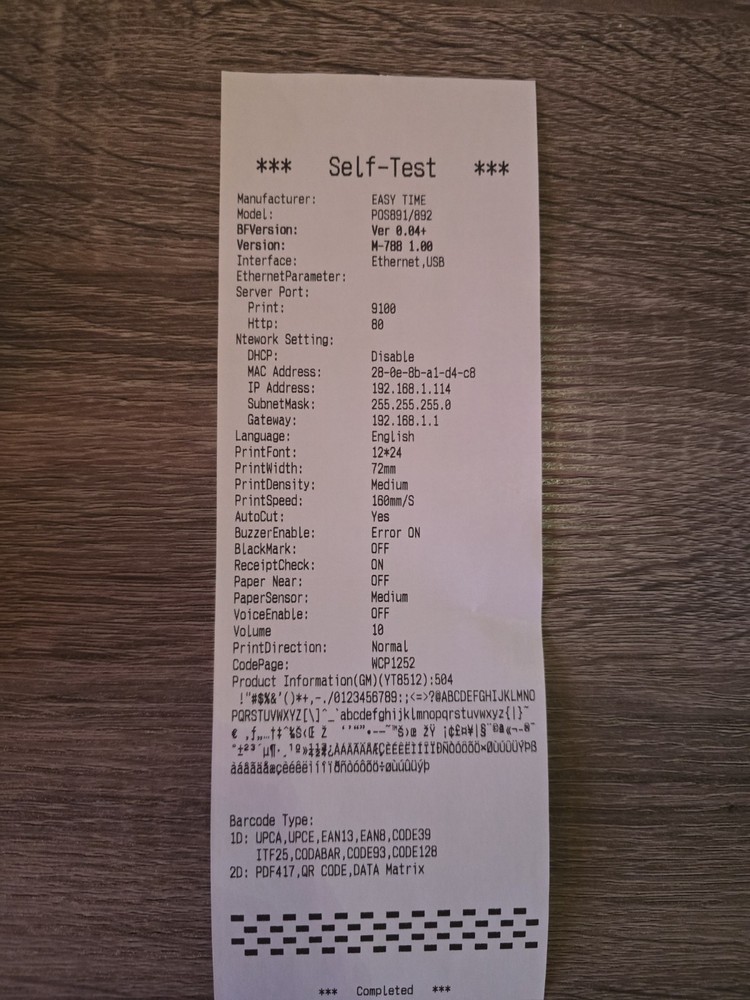 Thermal Receipt Printer, 80Mm POS Printer, Restaurant Kitchen Printer with Auto