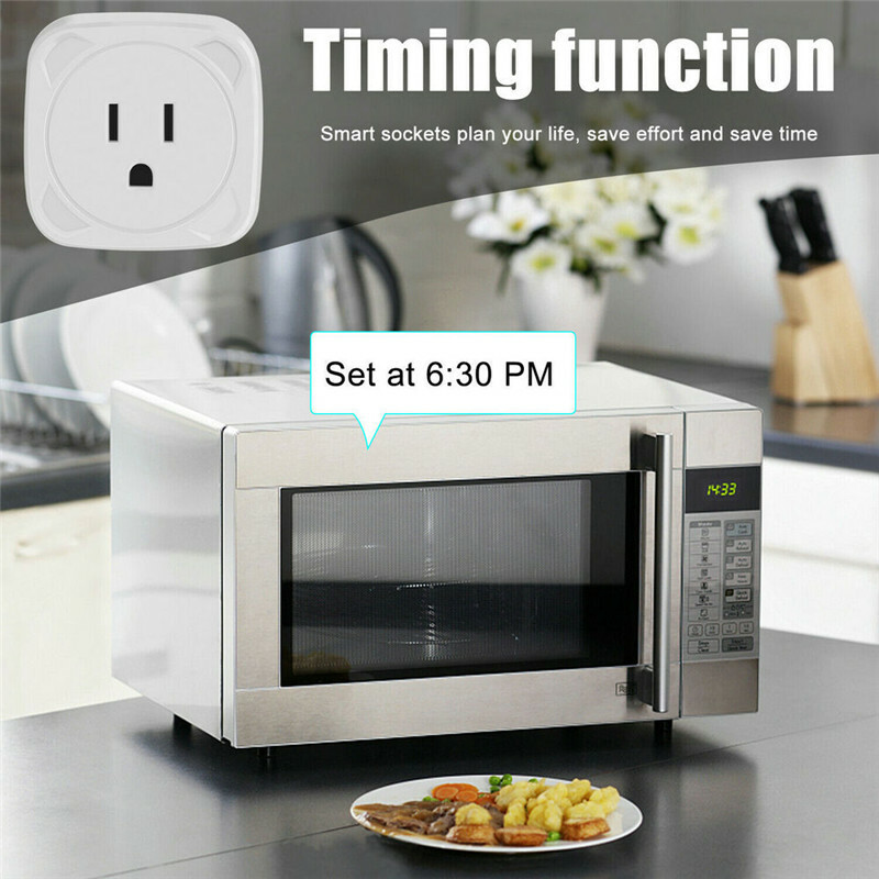 Mini WiFi Smart Plug Socket Outlet Adapter Alexa Google Home Remote Control US