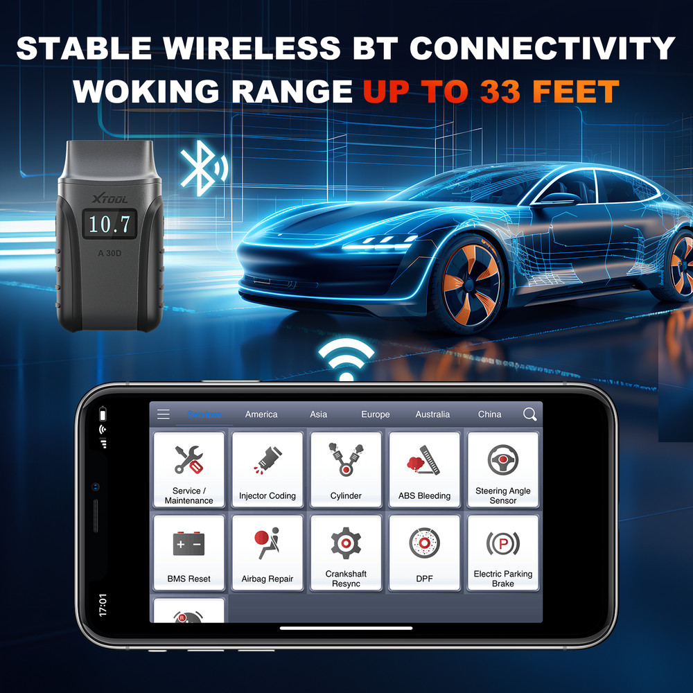 2025 XTOOL A30D V2.0 Wireless Full System Dignostic Tool Bi-directional 16 Reset