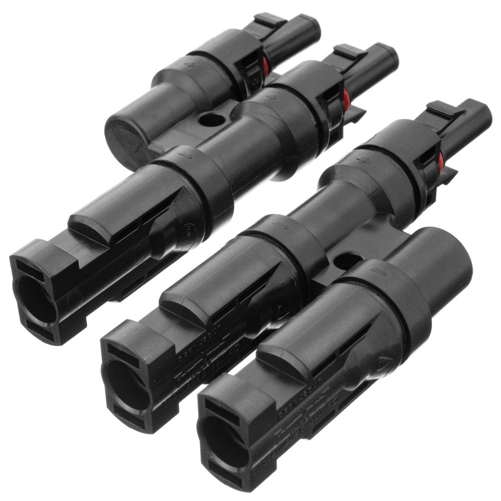 Spartan Power T Branch 2 to 1 Connector Parallel Solar Panel Cable Connectors...