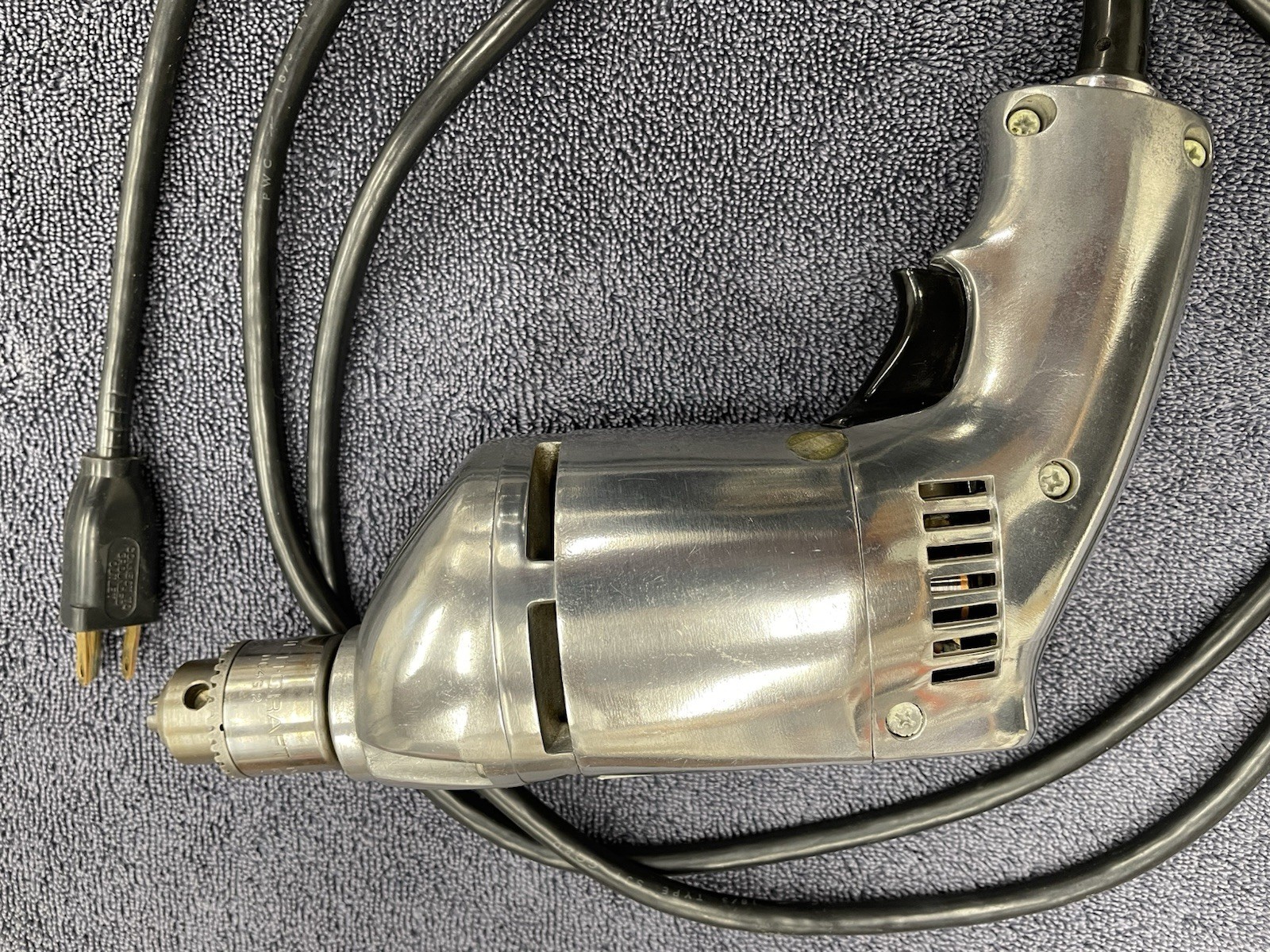 Vintage Rockwell Drill Model 366 3/8 Heavy Duty Drill