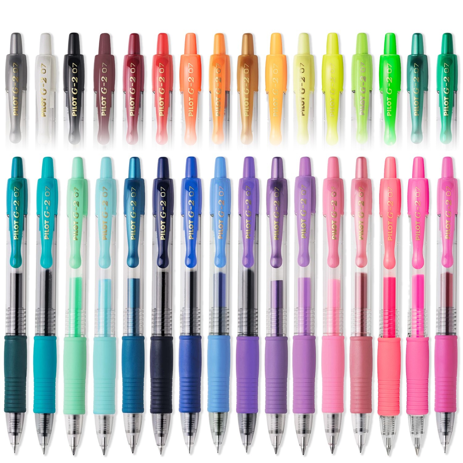 Pilot G207 Retractable Gel Ink Rollerball Pens 0.7mm Nib All Colours Available