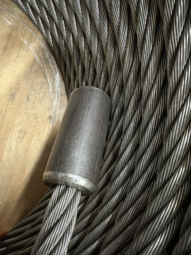 Trenchless Cable Tool Replacement Mole Wire Rope With Button 3/4” X 125’ 🇺🇸