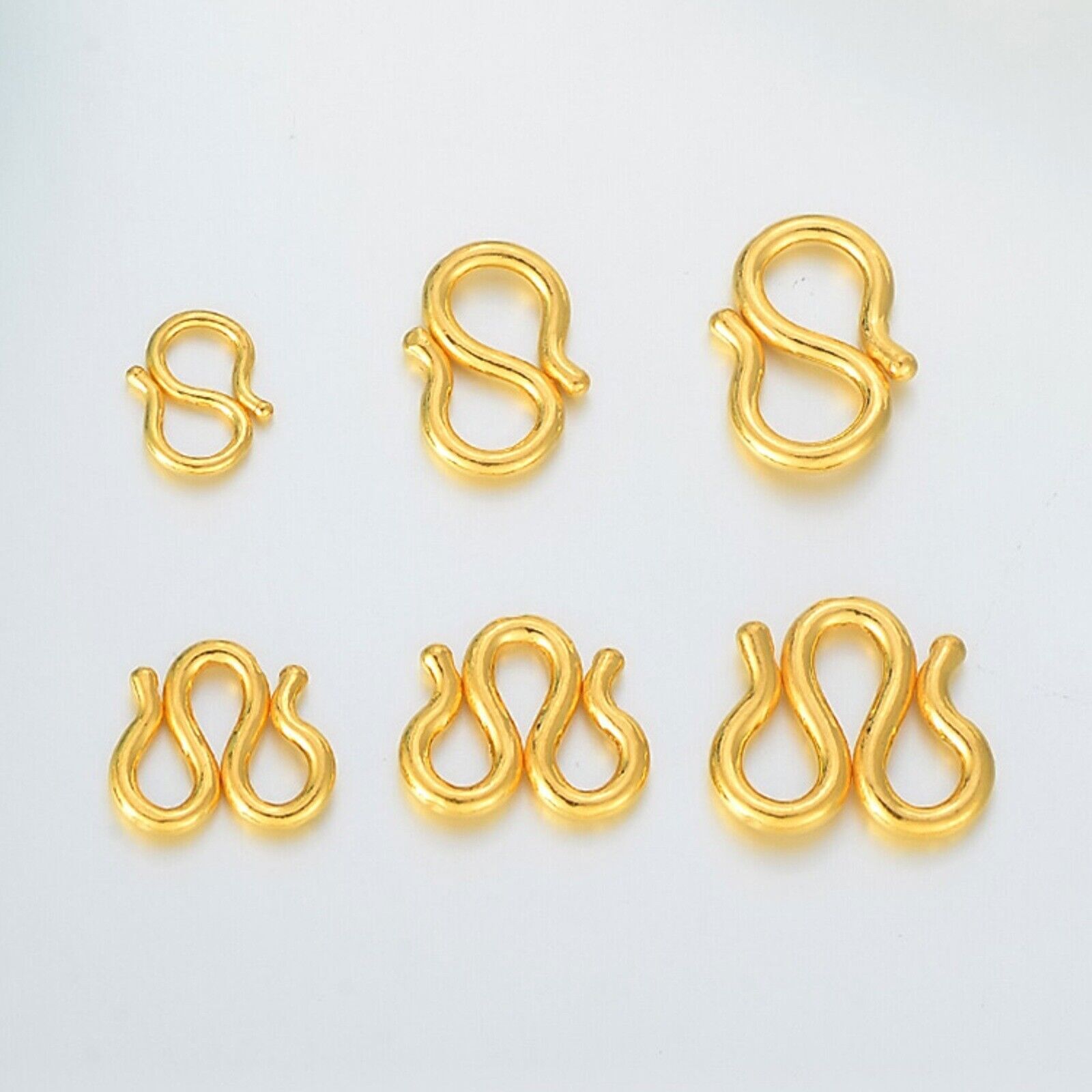 Pure 24K Yellow Gold M / S Clasp - Jewelry Findings - For Bracelet or Necklace