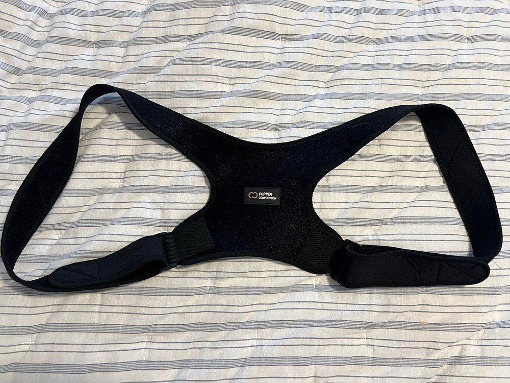 Copper Compression Posture Corrector Lightweight Breathable Flexible Brace L/XL
