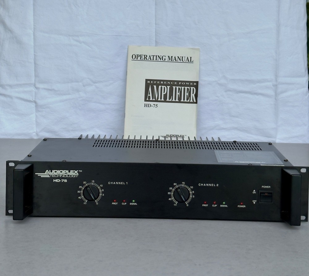 Audioplex Technology HD-75 2-Channel Reference Power Amplifier | XLR Balanced |