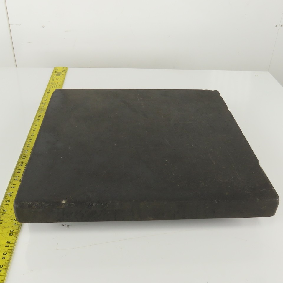 18" x 18" Black Granite Inspection Surface Plate 3-1/2" Thick 2" Ledge