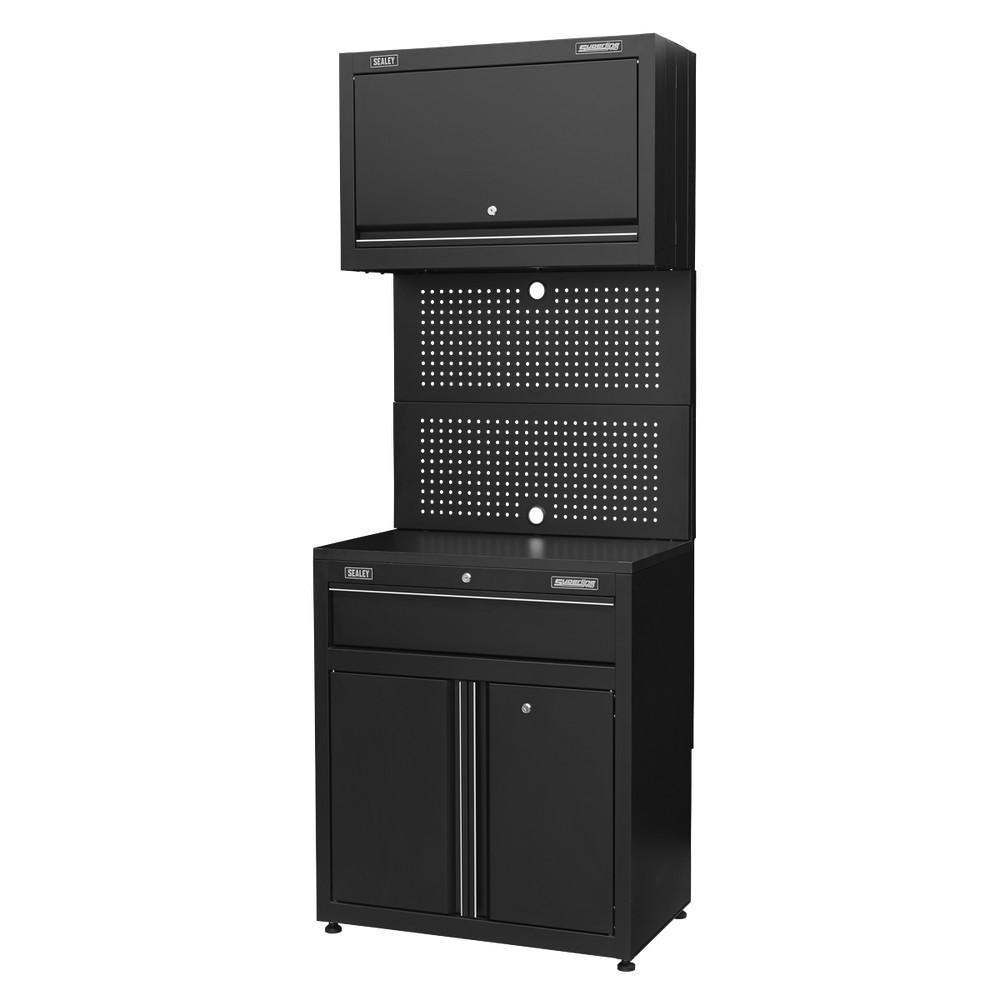 Modular Wall & Base Tool Storage Cabinet Unit with Drawer Sealey APMS2HFPD B