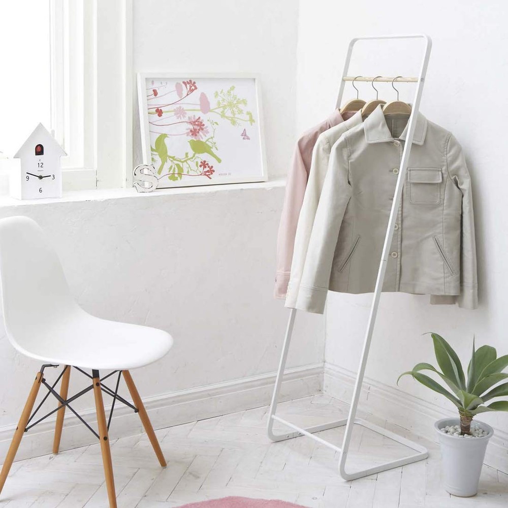 tower coat hanger tower white