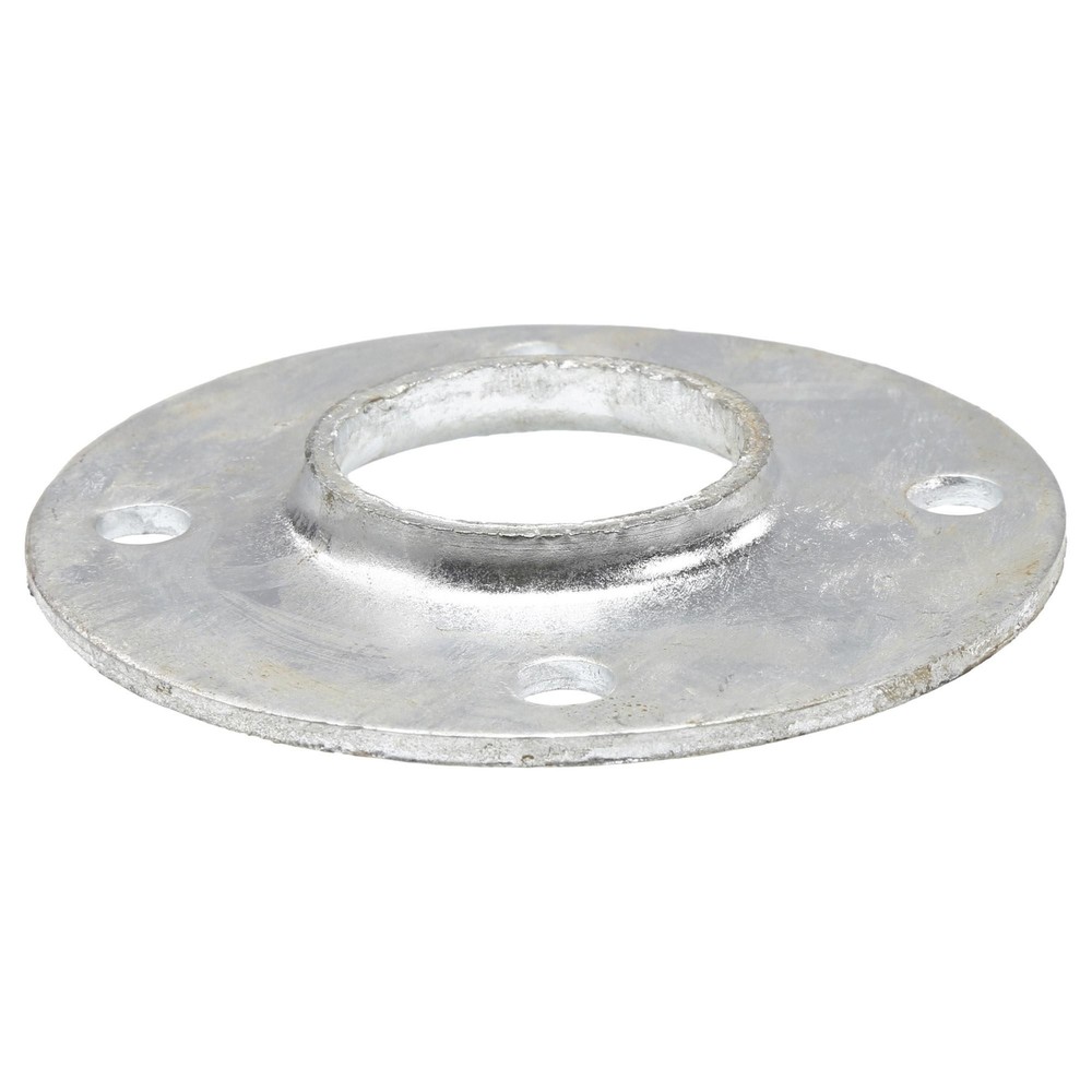Chain Link 1 5/8" Weldable Surface Mount Floor Flange - Round Disk Flange