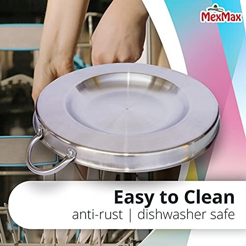 CHAMPS Stainless Steel Convex Comal Bola - Mexican Comal Frying Bowl - Cookin...