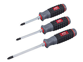 KTC D1P2-3, Hard Plastic Grip Screwdriver, Cross Tip, Phillips #3, 1pc