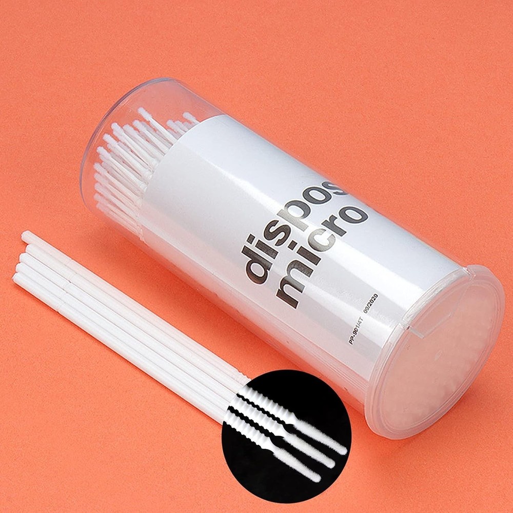 400 Pcs Lashes Disposable Micro Applicators Brush, Microswabs for Eyelash Ext...