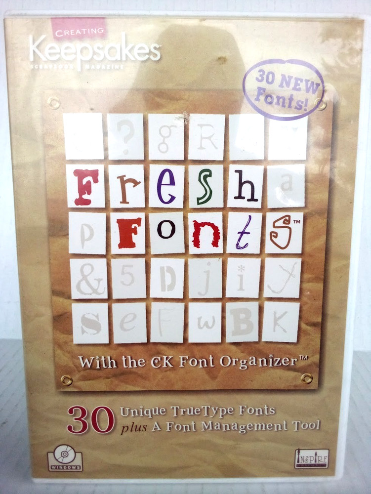 Creating Keepsakes: Fresh Fonts(CD-ROM) New