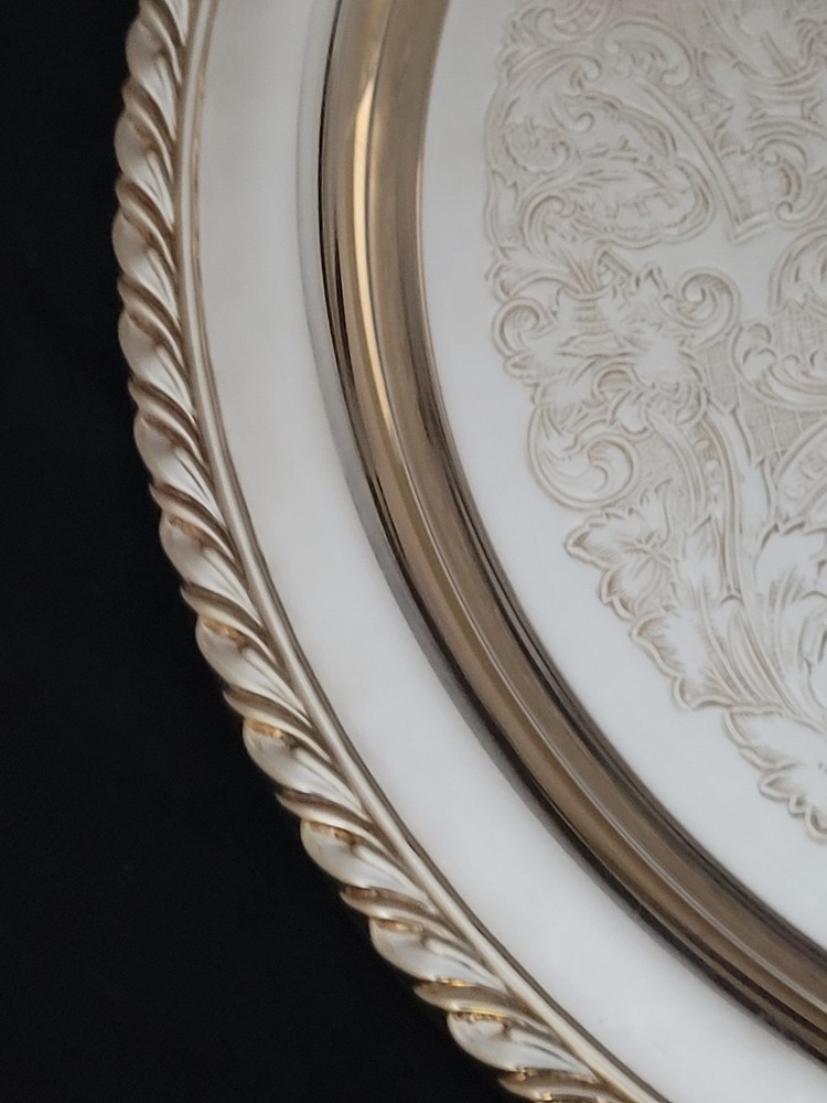 Oneida 12" Silverplated Serving Tray, Arcadia Design, Ca. 1960's-1980