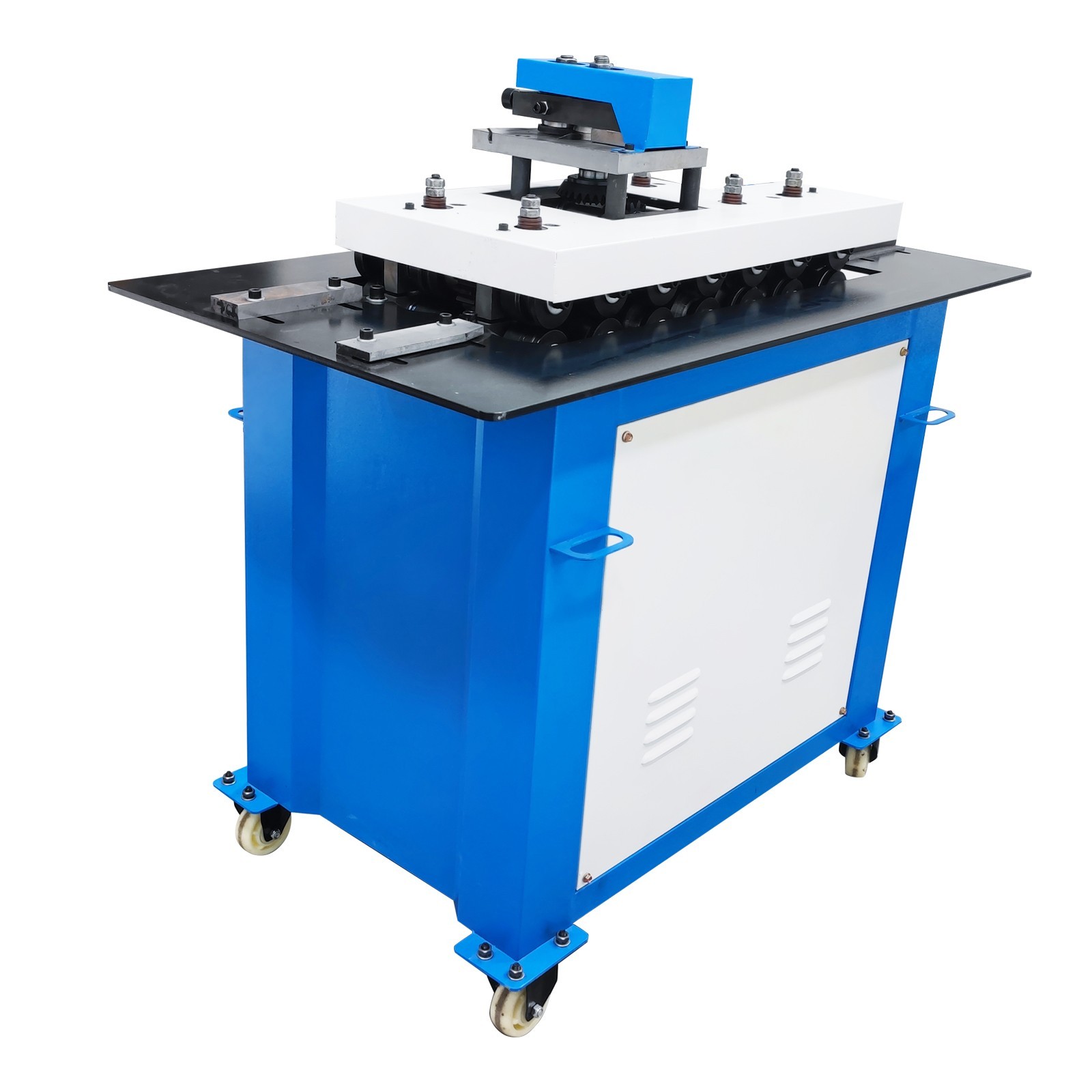 220V Seam Lock Forming Machine C-drive-locking and Radial Hem Seam 7 Shapes