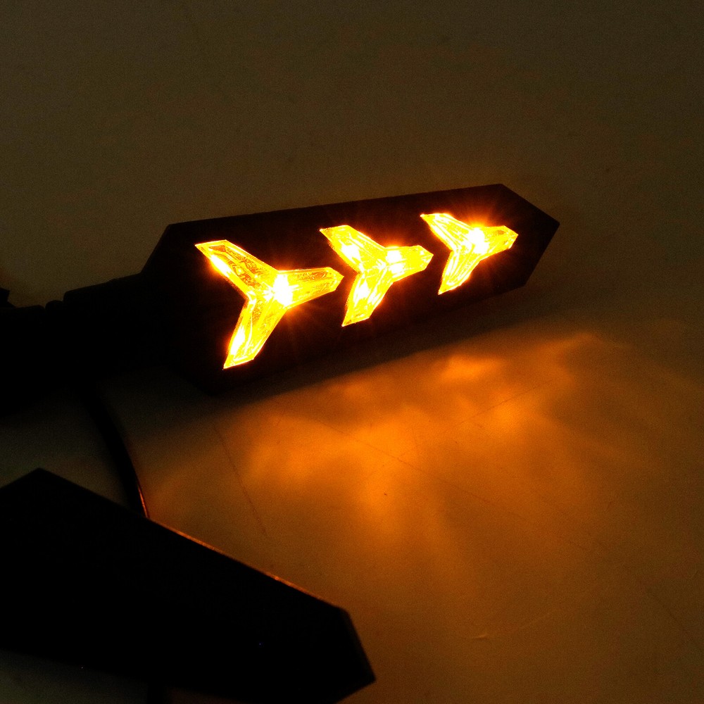 4PCS Universal Motorcycle Led Turn Signal Indicator Blinker Amber Lights Durable