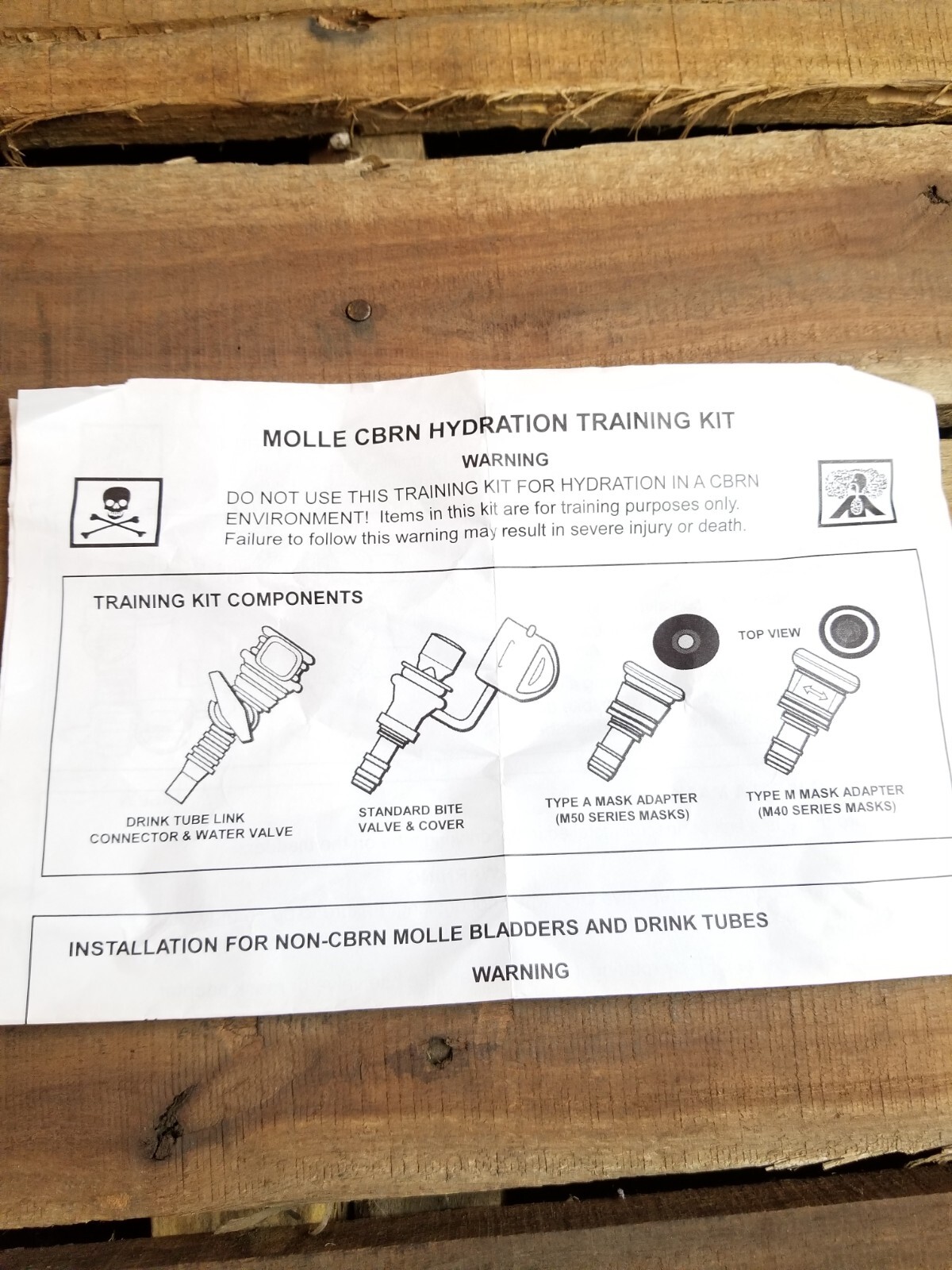 US Military Camelbak Type-2 Hydration System Valve Kit / Cover / Bite Valve NIB