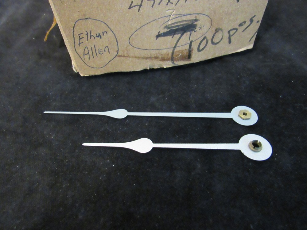 Seth Thomas Regulator Clock Spade Hands ~ 9 inch +/- dial 1 pair NOS