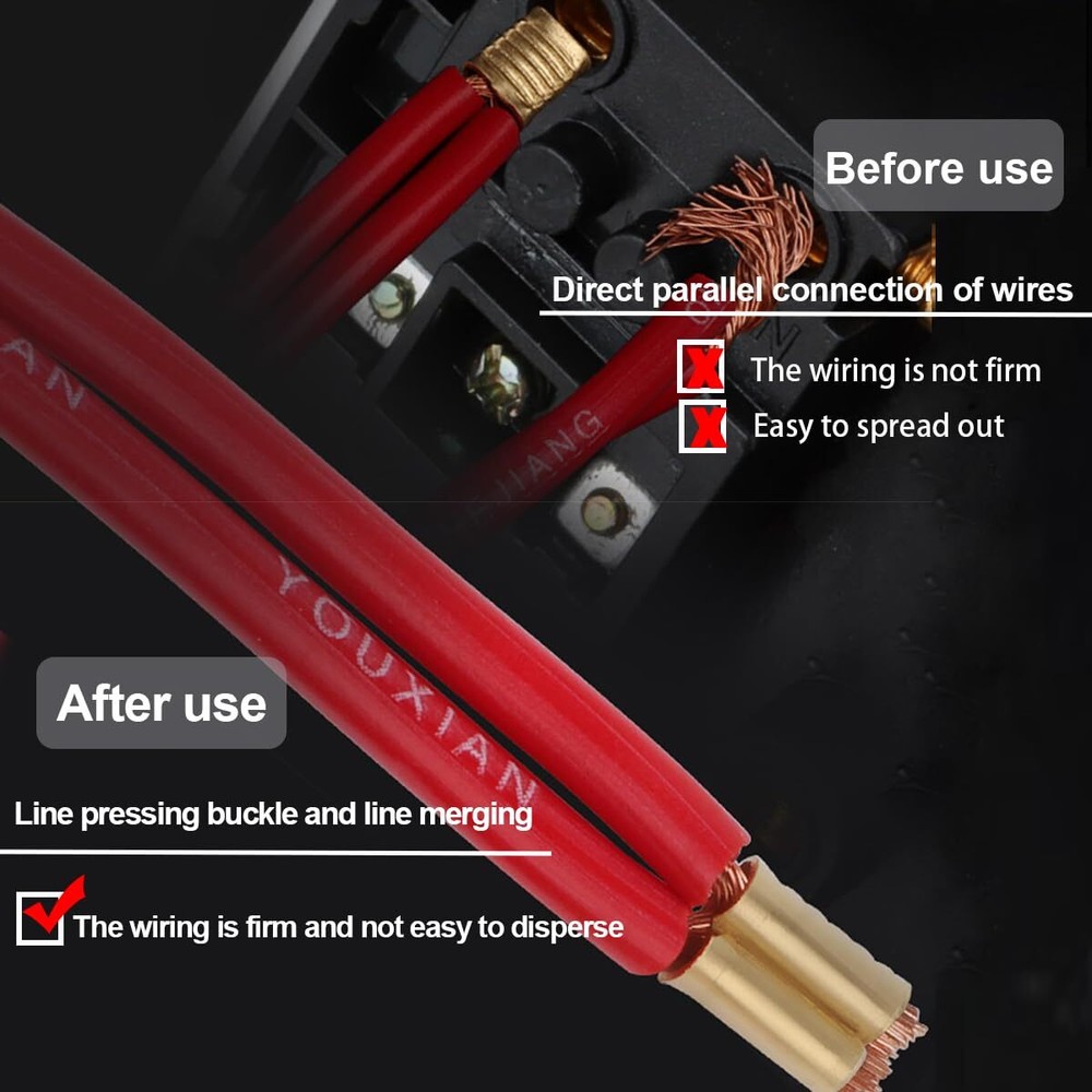 Tnisesm 525 Pcs Open Barrel Crimp Terminals U Shape Copper Ring Terminals Crimp