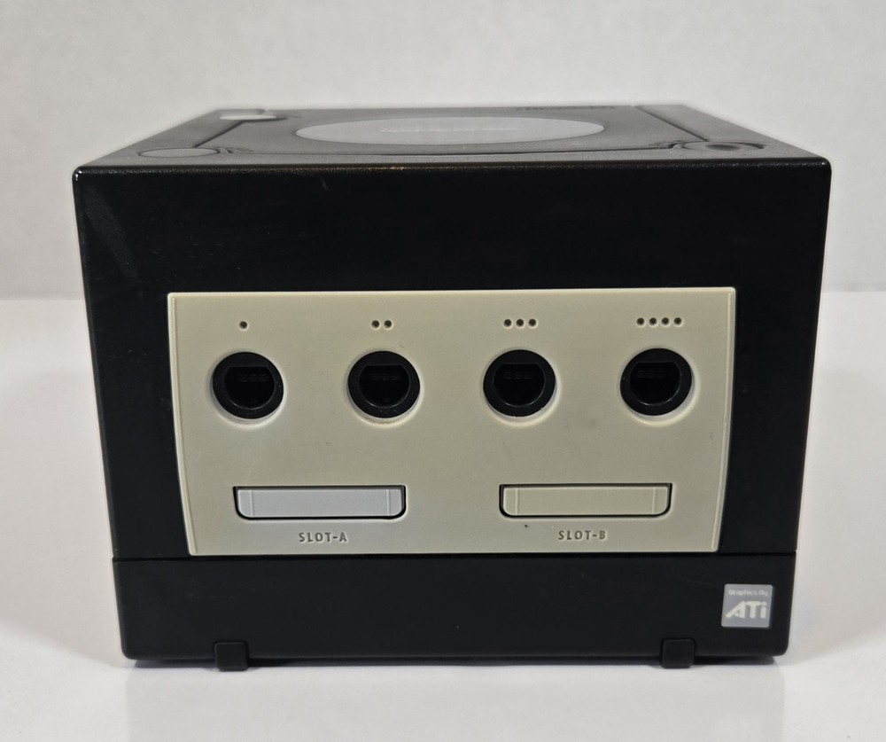 Nintendo GameCube Black Console Bundle Controller Memory Card 2 Games DOL-001