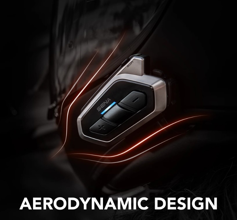 Sena 50R HD Motorcycle Bluetooth Communication System Mesh Intercom Full Set