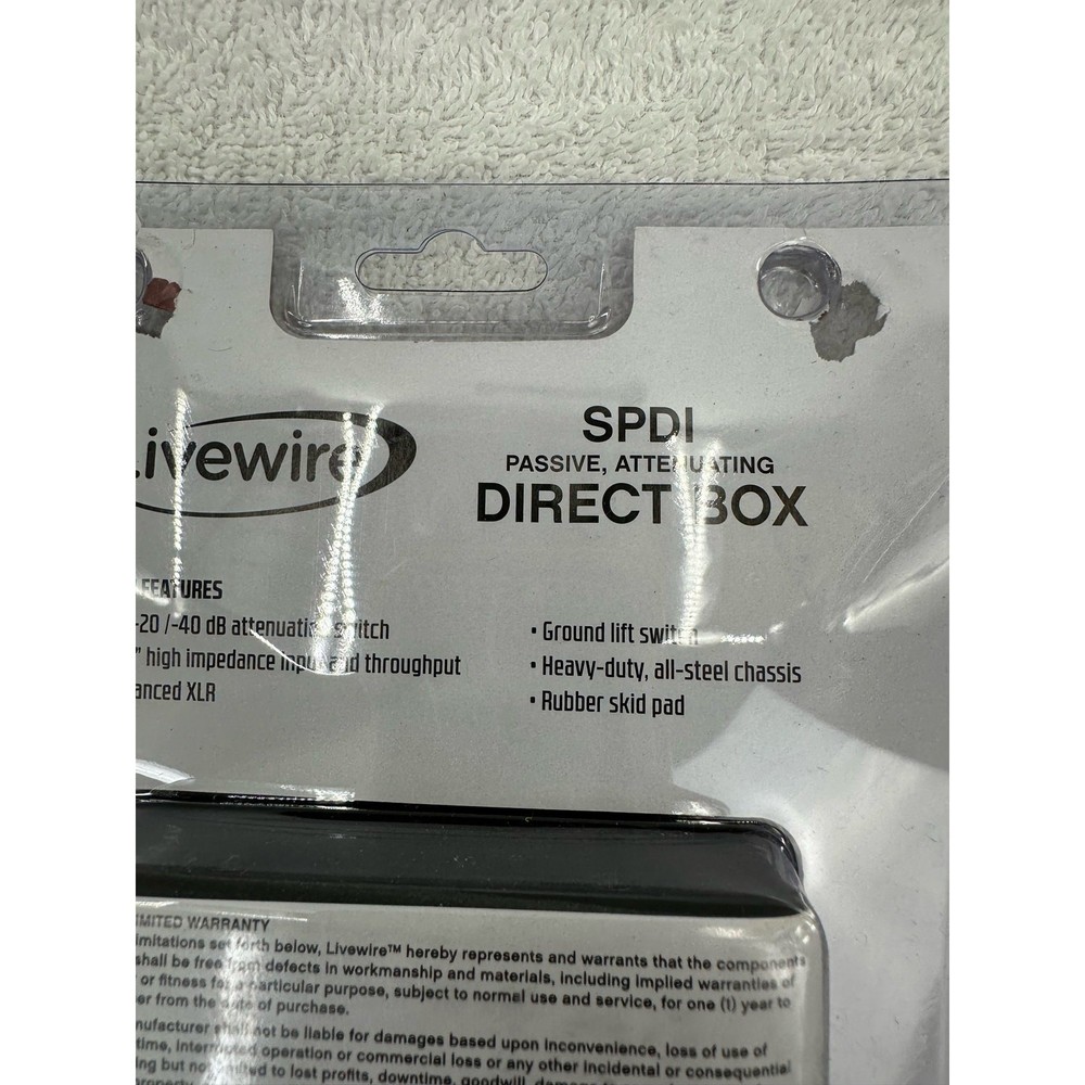 Livewire SPDI Passive Direct Box with Attenuation Pad