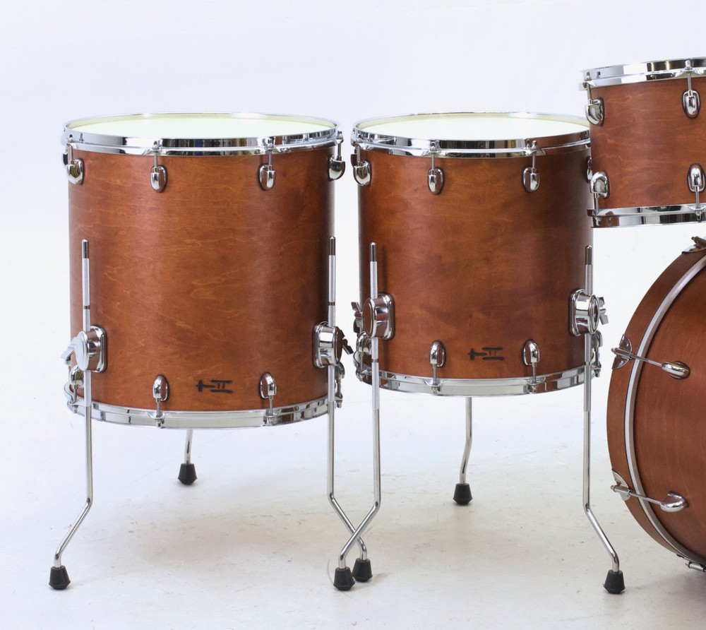 TreeHouse Custom Drums 8-piece Plied Maple Drumset "Middle Brown 8-pc"