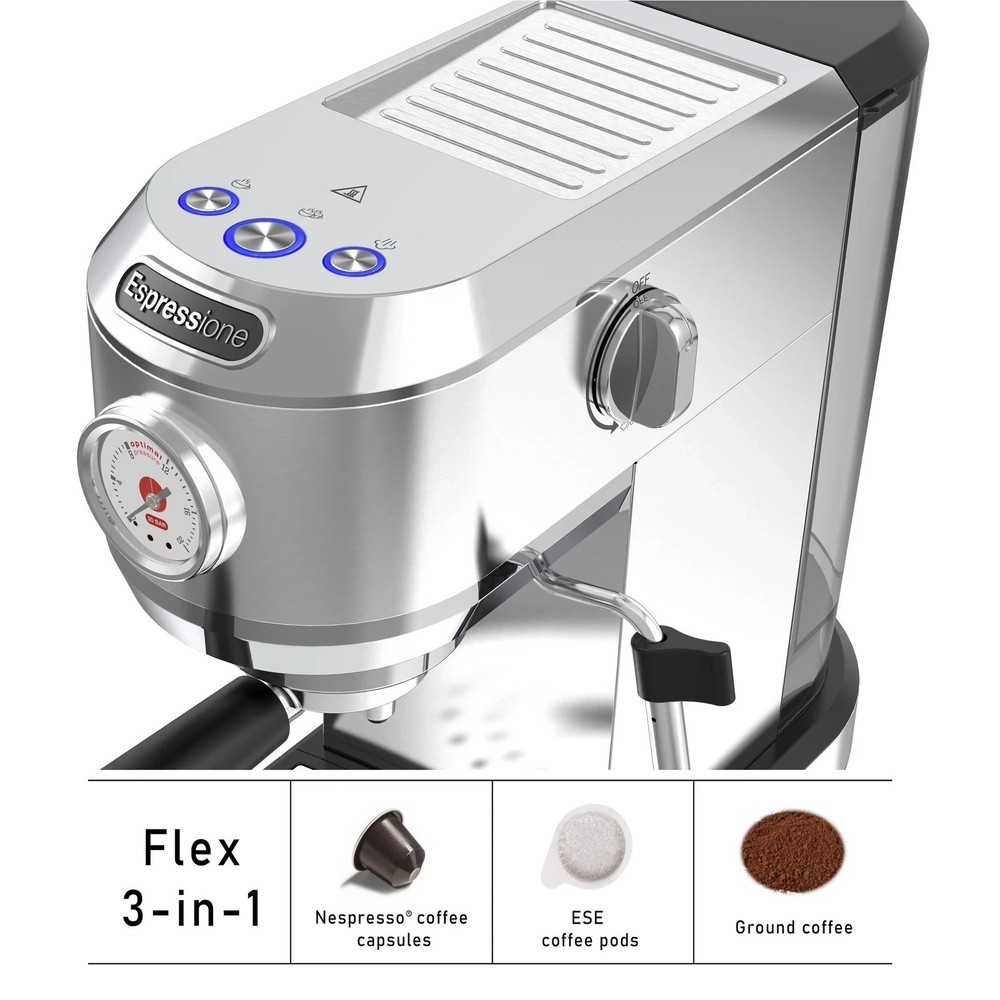 Espressione Flex 3-in-1 Espresso Maker, compatible with E.S.E. espresso pods