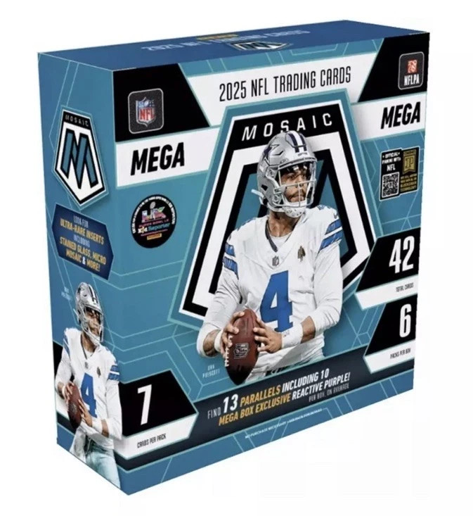 2025 Panini Mosaic Football Factory Sealed Mega Box