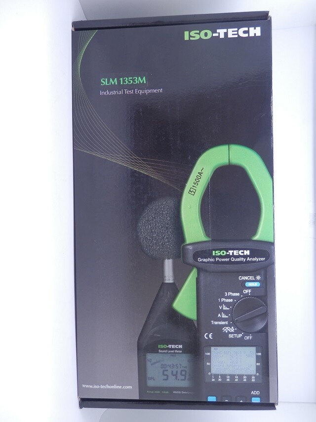 ISO-TECH 8kHz 30dB-130dB Sound Level Meter Data Logging With Case/Tools SLM1353M