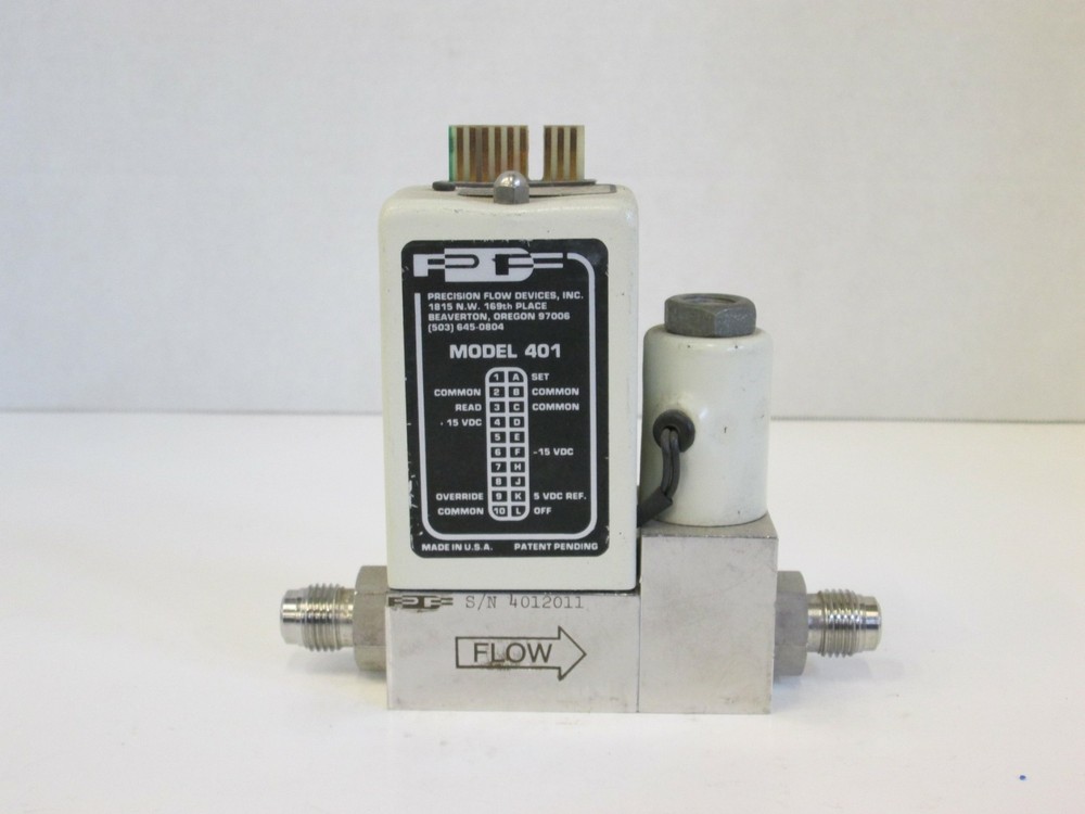 PFD 401 MFC, Precision Flow Devices, Mass Flow Controller,O2, 1SLM, Used