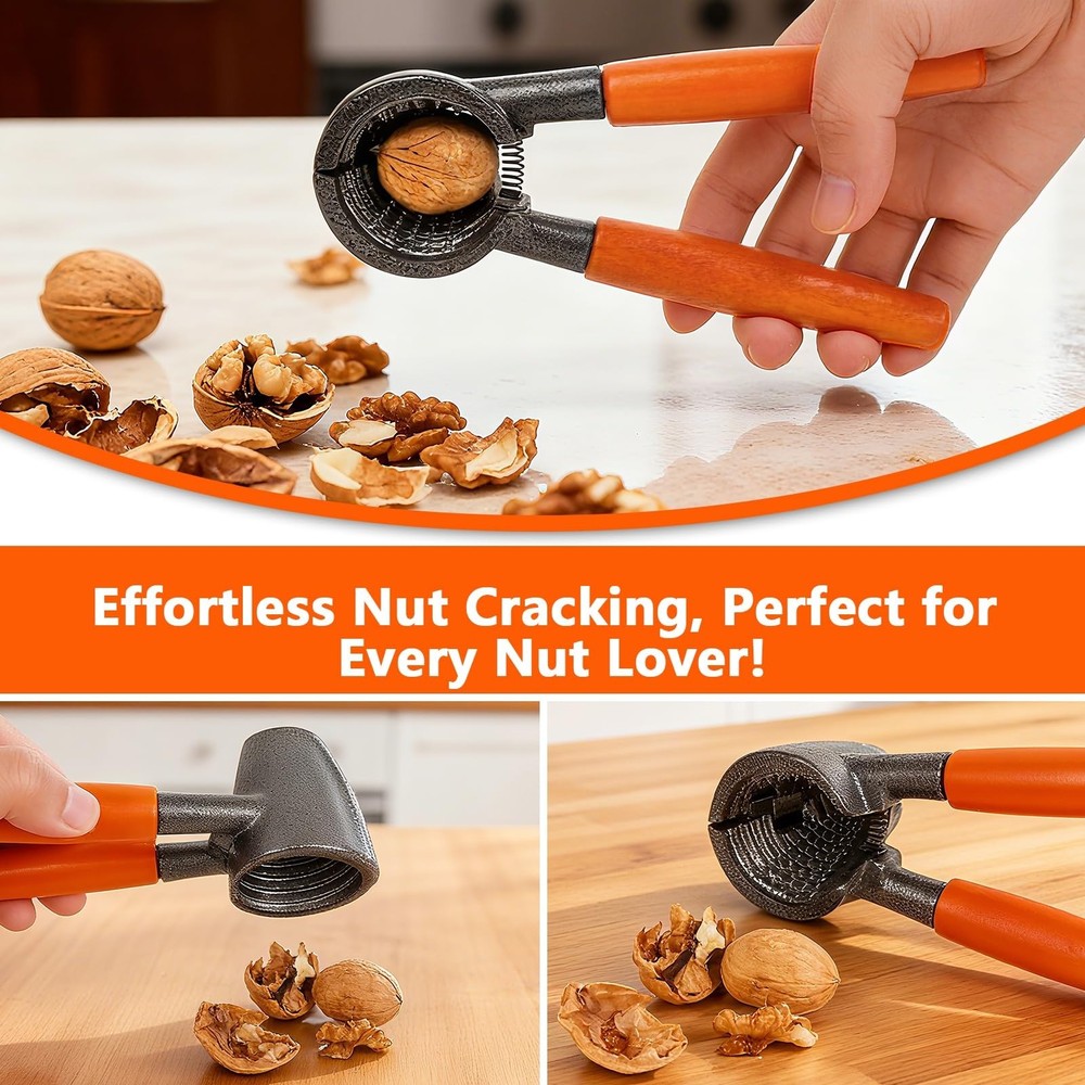 Nut Crackers Heavy Duty Nutcracker For Pecan Walnuts With Basket, Hazelnuts, ...