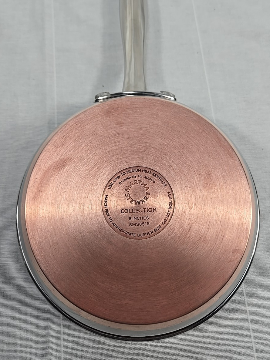Martha Stewart Collection for Macy's Copper Bottom 8” Fry Pan Skillet (B8)