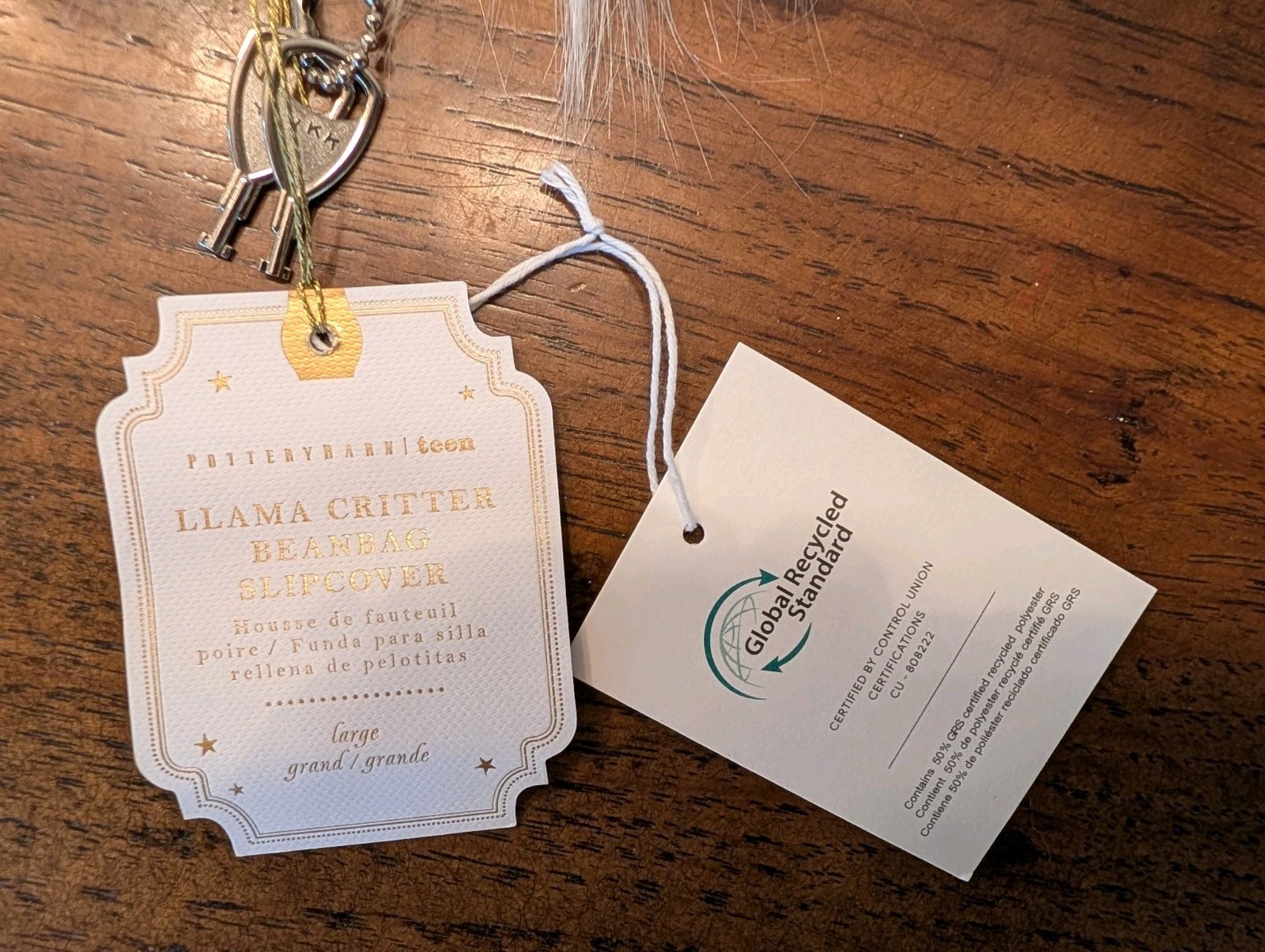 POTTERY TEEN Large Llama Critter Bean Bag Chair Cover - NWT