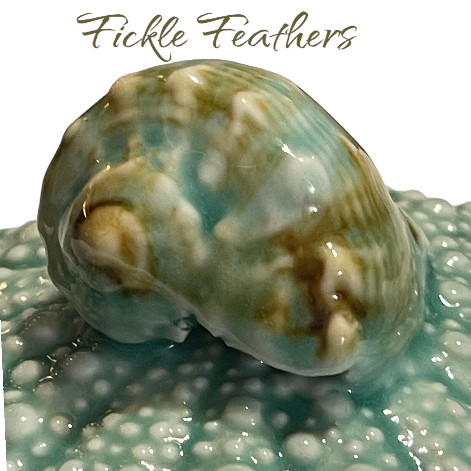 Sea Urchin Blue Sky Ceramic, Turquoise Teapot, 10.5" x 6" x 5" NEW Beach Chic