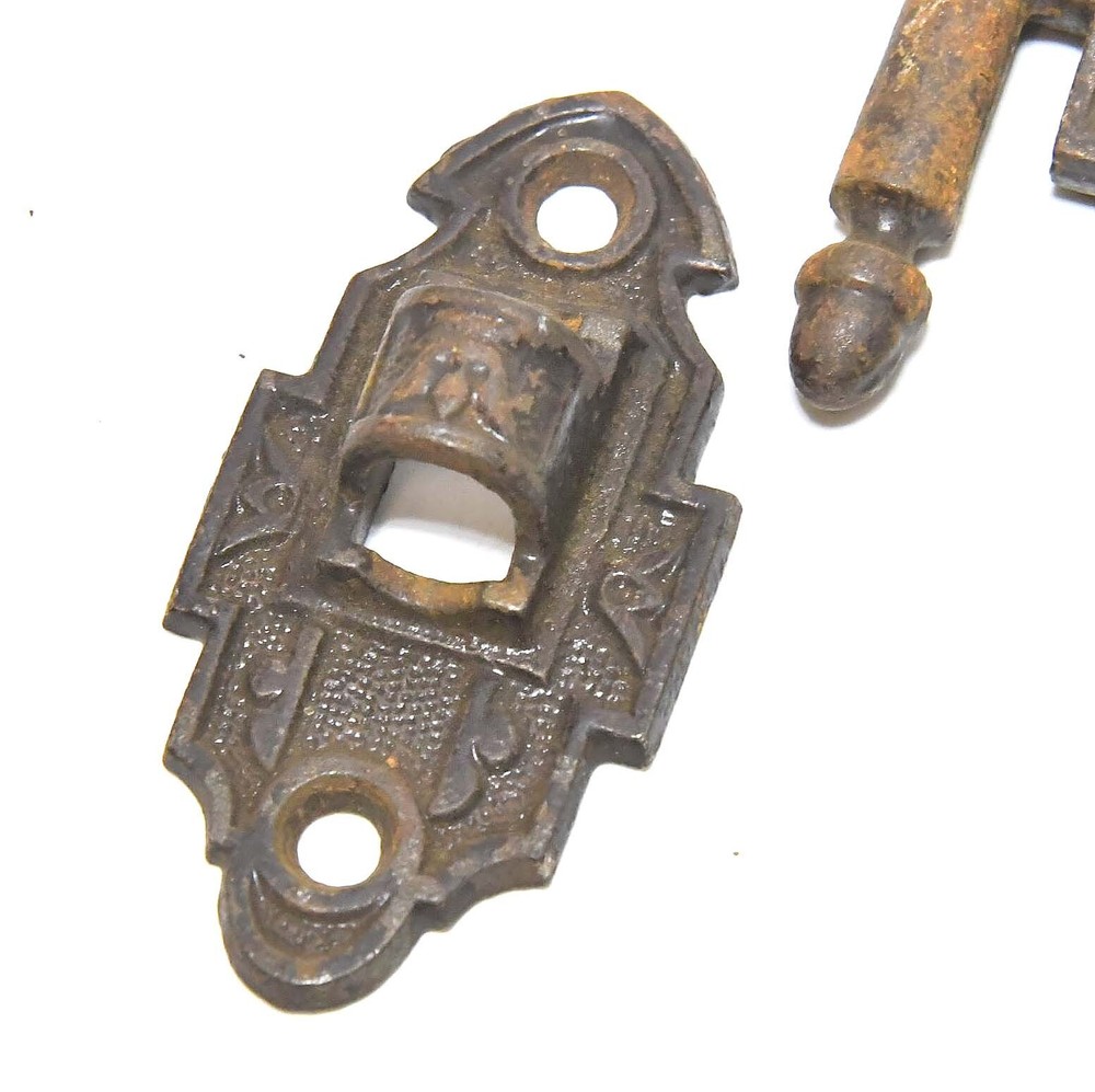 VINTAGE CAST IRON WALL MOUNT PIVOT SWING WALL HOOK #2