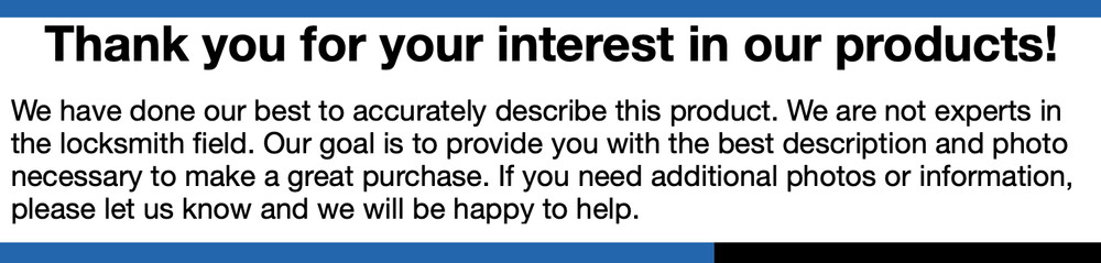 Master Lock 1LF Padlock - Key# 2742- NOS