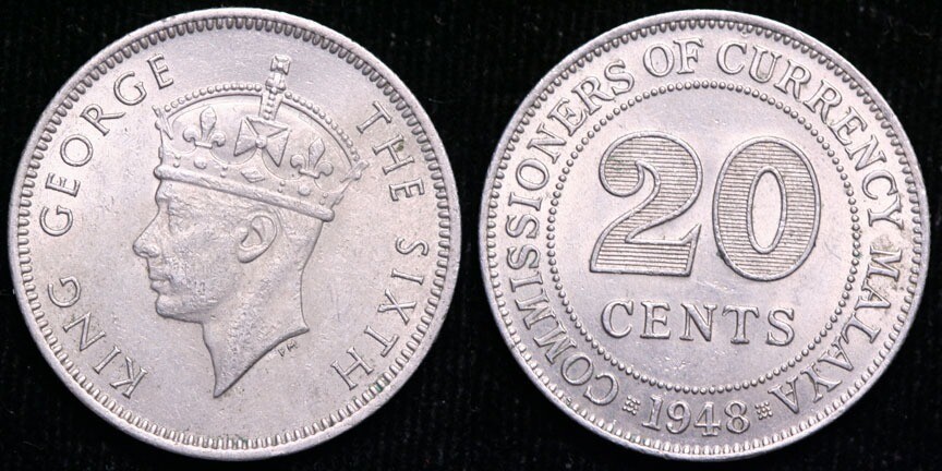 Malaya 1948 20c