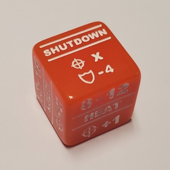 Battletech Movement Modifier and Heat Modifier 20 Dice Bundle | Color Coded Dice